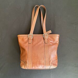 Coach Brown Leather Tote Bag